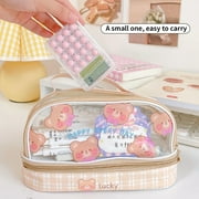 Lchentee Small Calculator Mini Calculator 8 Digits Display Silence Portable Transparent Electronic